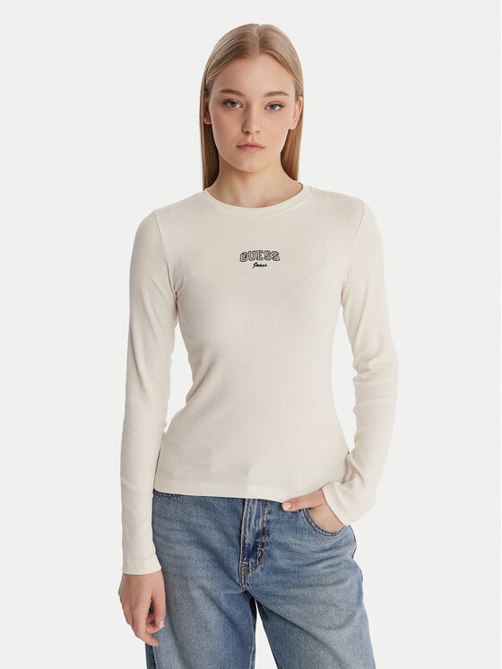 

Блузка slim fit W6RP22 KA0H1 Guess Jeans, экрю