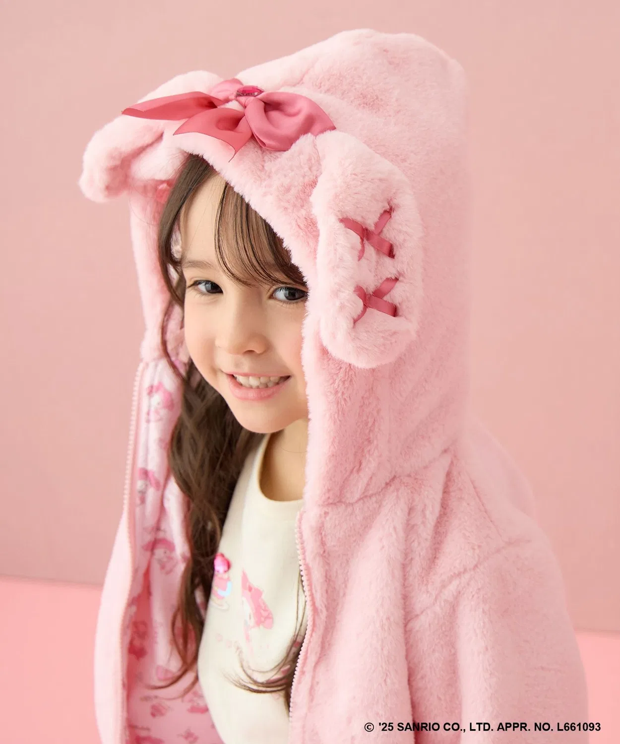 Куртка-блузон My Melody & Kuromi x ANY KIDS, розовая — фото 3