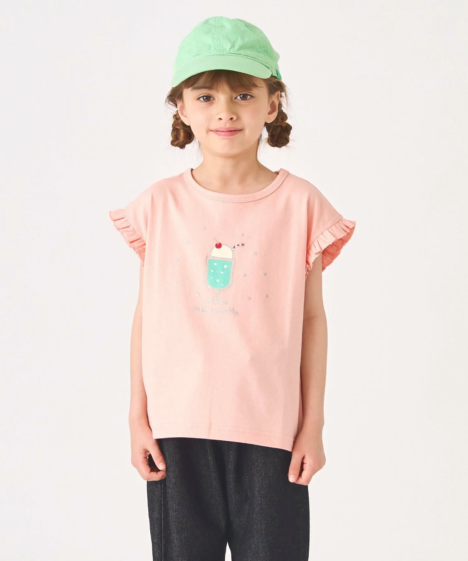 Футболка с коротким рукавом и принтом Ever Closet, Salmon pink