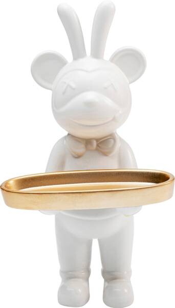 

Декоративная фигурка Kare Design Butler Bear, золотой/белый