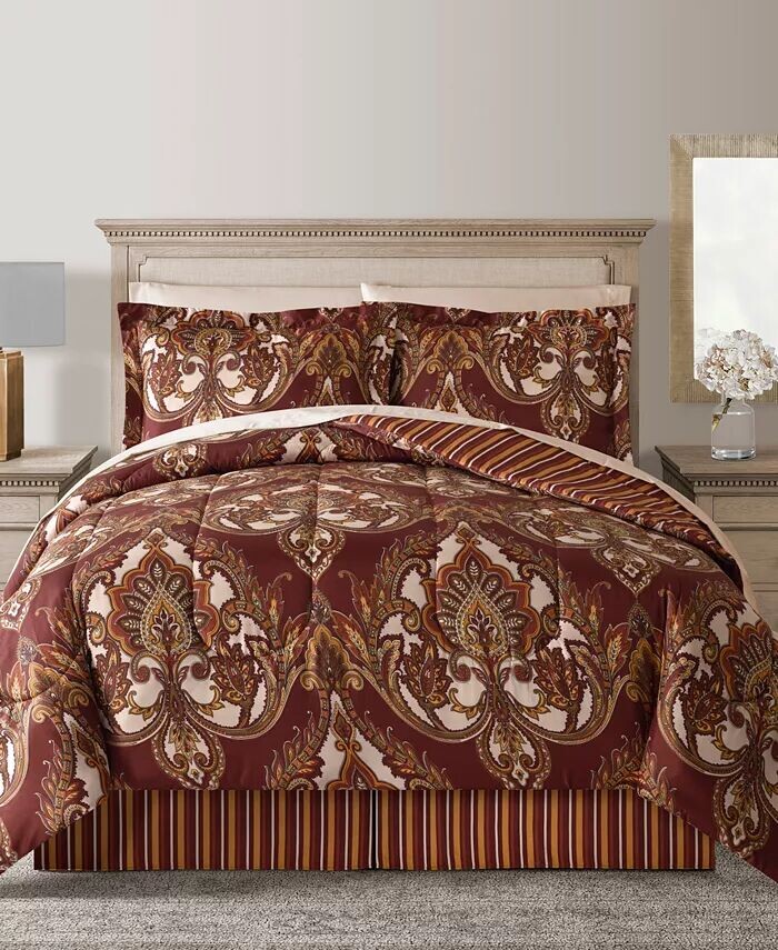 

Двусторонние свитки/полоски Odyssey, 8 шт. Наборы одеял Fairfield Square Collection, синий