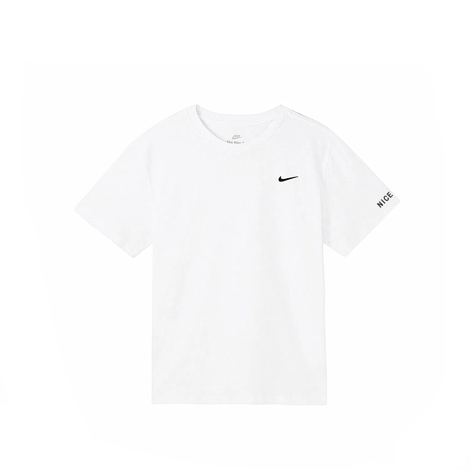 Футболка хлопковая с круглым вырезом Nike Sportswear белая