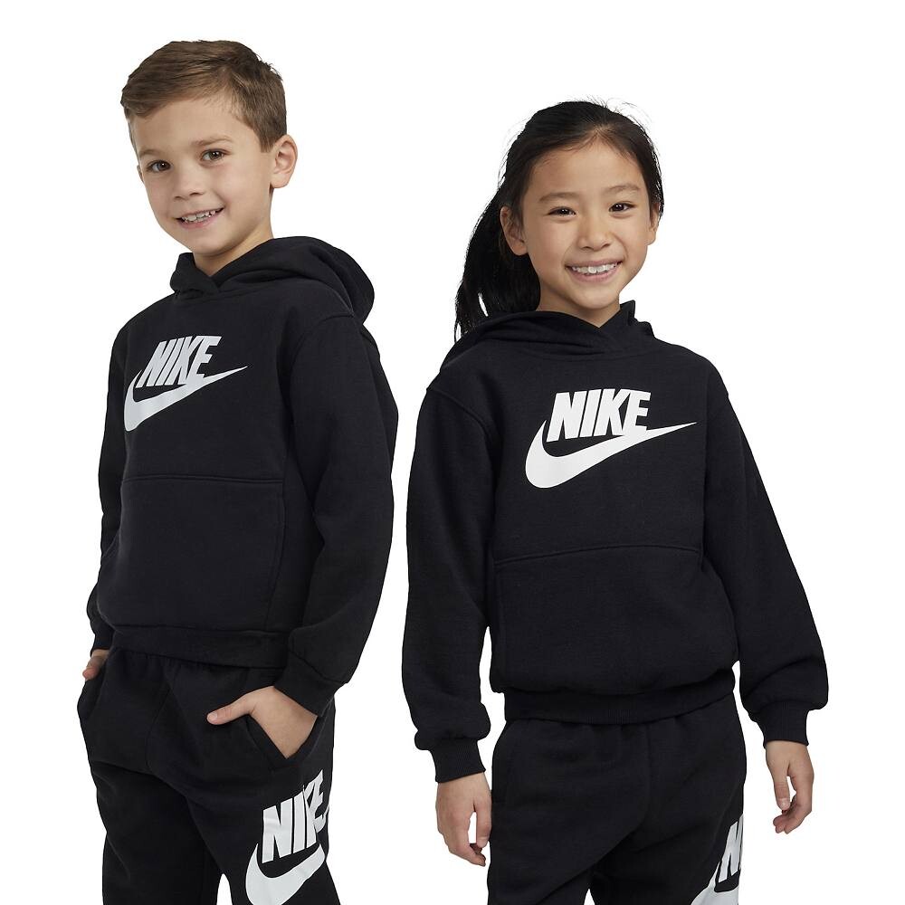 

Детский флисовый пуловер с капюшоном Nike Sportswear Club, черный
