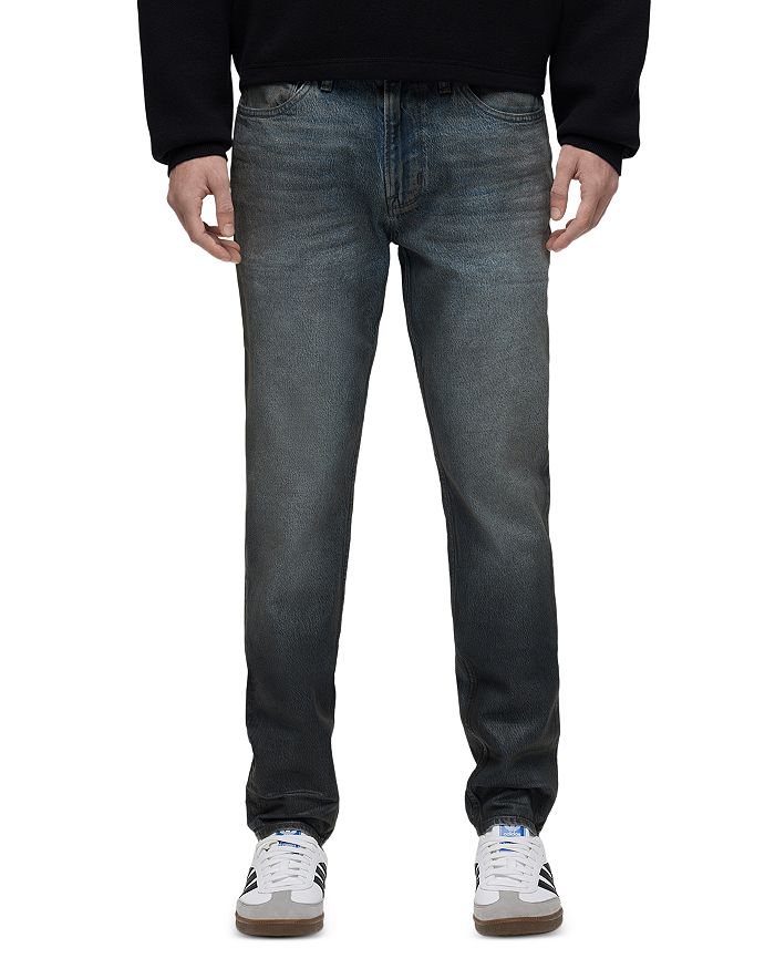

Джинсы Zack Skinny Fit в цвете Coated Charcoal Gray Hudson, серый