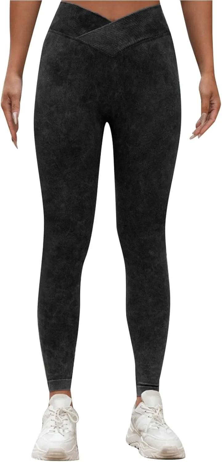 Женские леггинсы для йоги, High Waist Seamless, Peach Hip Lift, черные