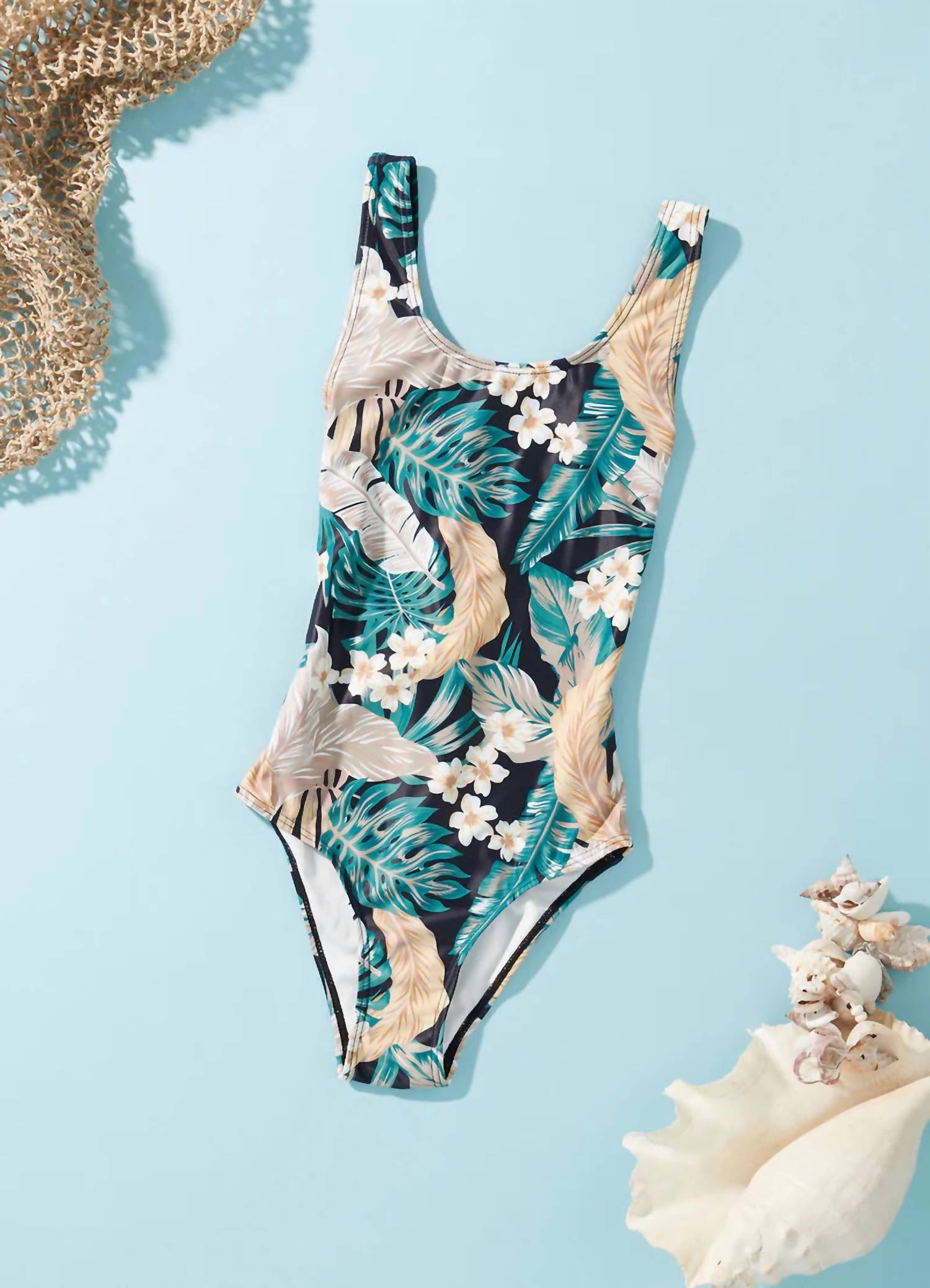 

Детское купальник Saint Lucia с перекрестными лямками в зеленом цвете Seafolly