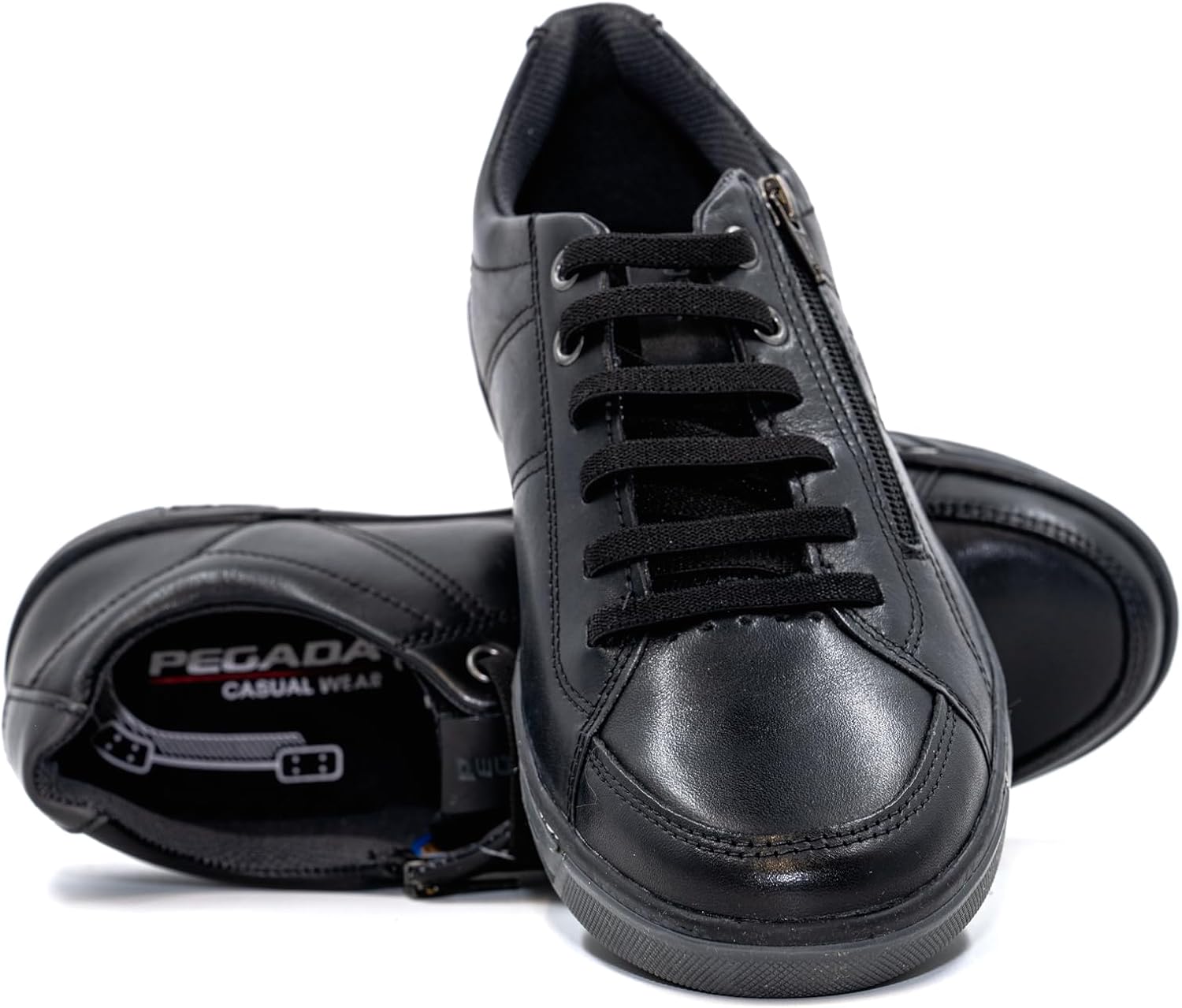 

Мужские кроссовки PEGADA из натуральной кожи, низкие с эффектом памяти, спортивные слипоны, модель 119313, удобные обувь для прогулок Pegada Pgd P Pegada, черный