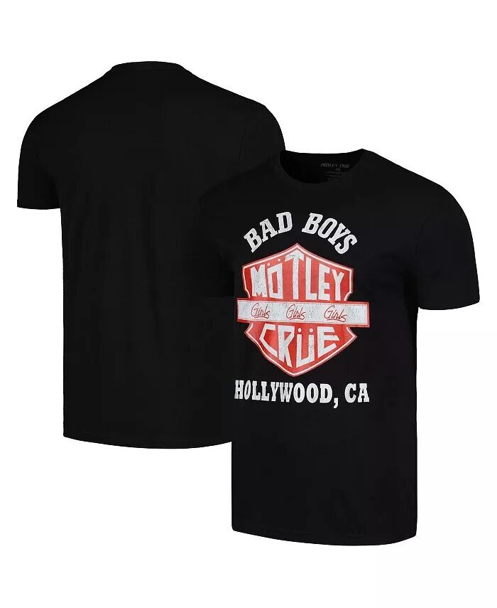 

Мужская черная футболка Motley Crue Bad Boys Shield Global Merch, черный