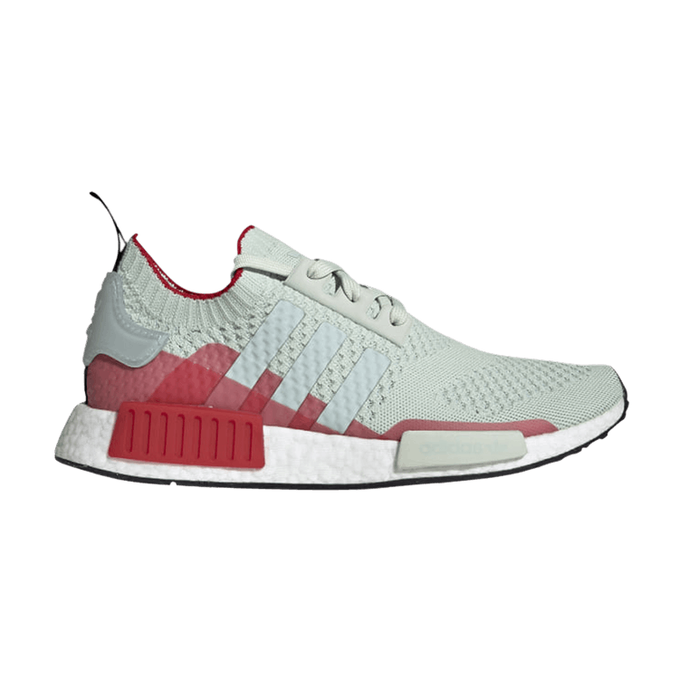 

Кроссовки adidas NMD_R1 Primeknit 'Linen Green Scarlet', зеленый