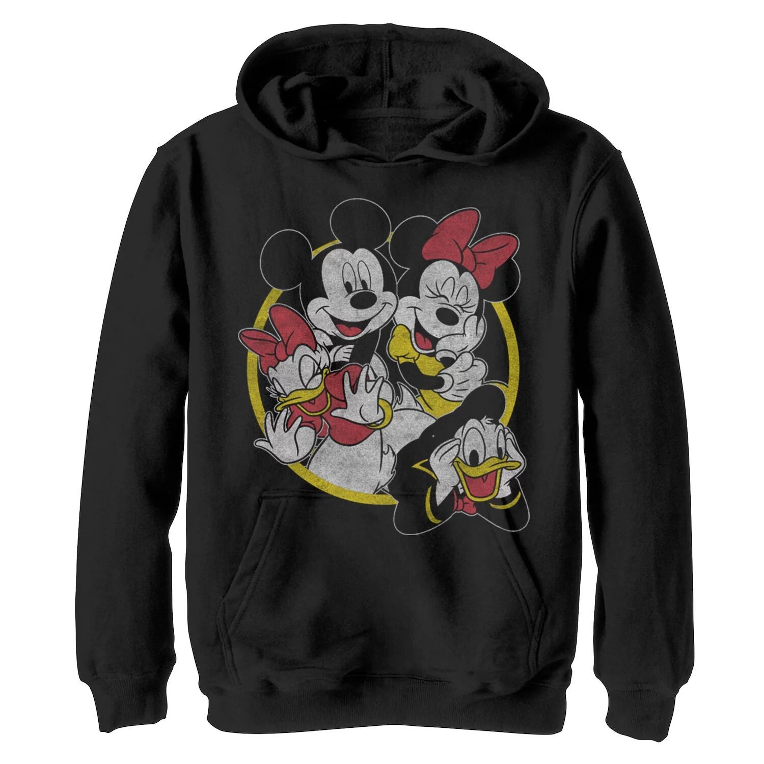 

Желто-красный пуловер с капюшоном и рисунком Disney's Mickey Mouse & Friends для мальчиков 8–20 лет, групповой снимок Disney