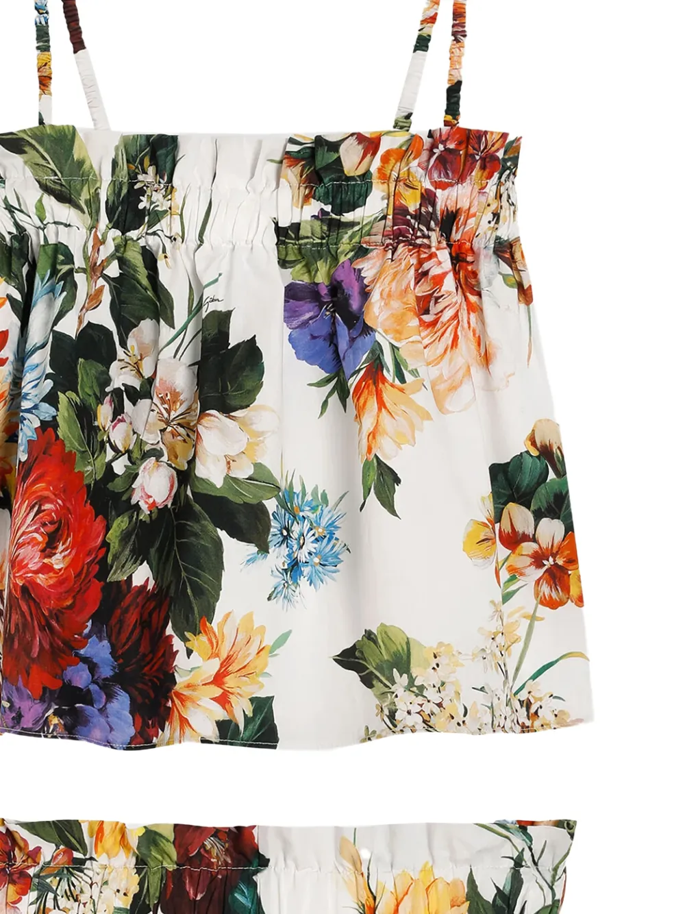 Костюм с цветочным принтом Dolce & Gabbana Kids, белый — фото 2
