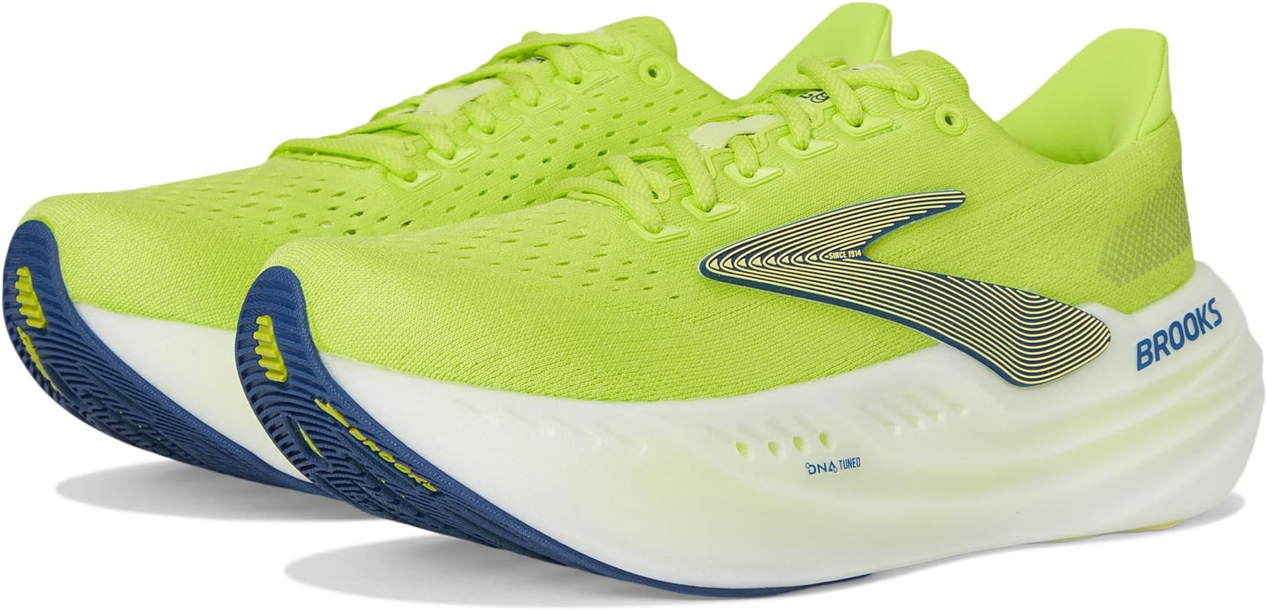 

Кроссовки Brooks Glycerin Max, цвет Lime/Navy Peony/White