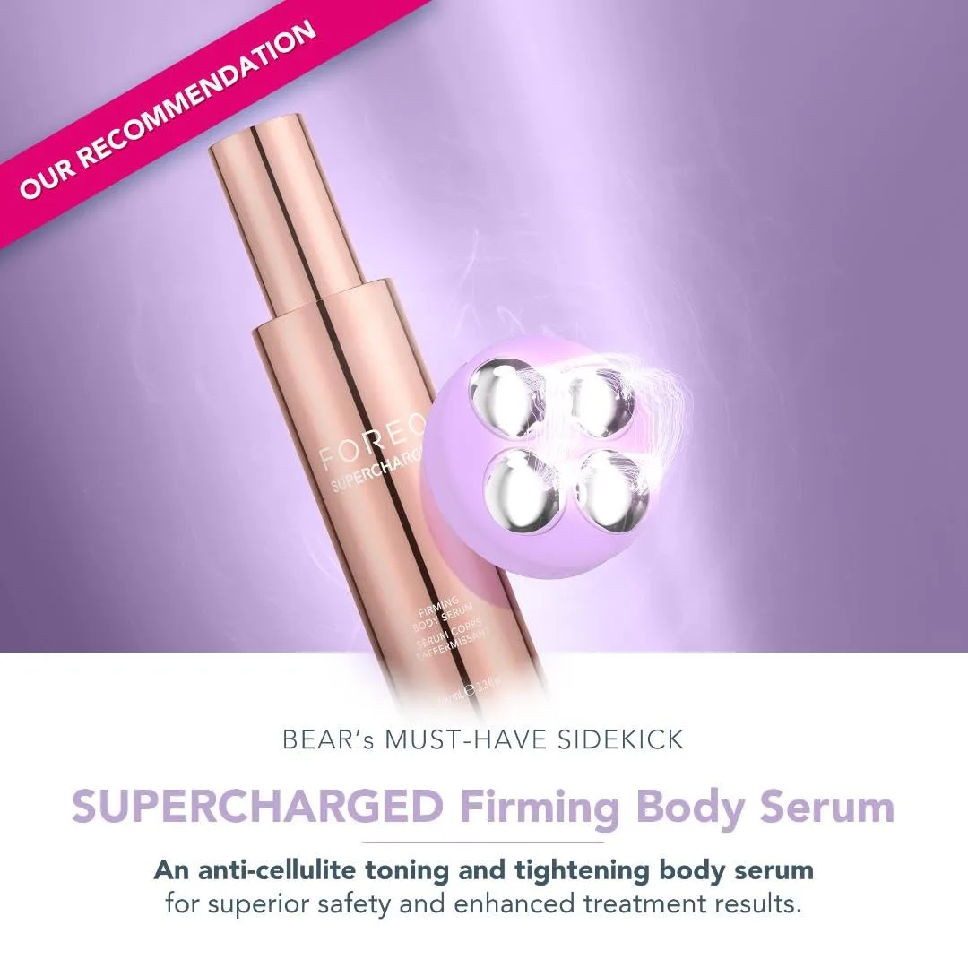 Foreo Bear 2 Body Advanced Microcurrent Body Sculpting Machine - массажер от целлюлита и для лимфодренажа, подтяжка и контурирование тела, повышает впитывание средств по уходу за кожей, цвет lavender, Lavander — фото 4