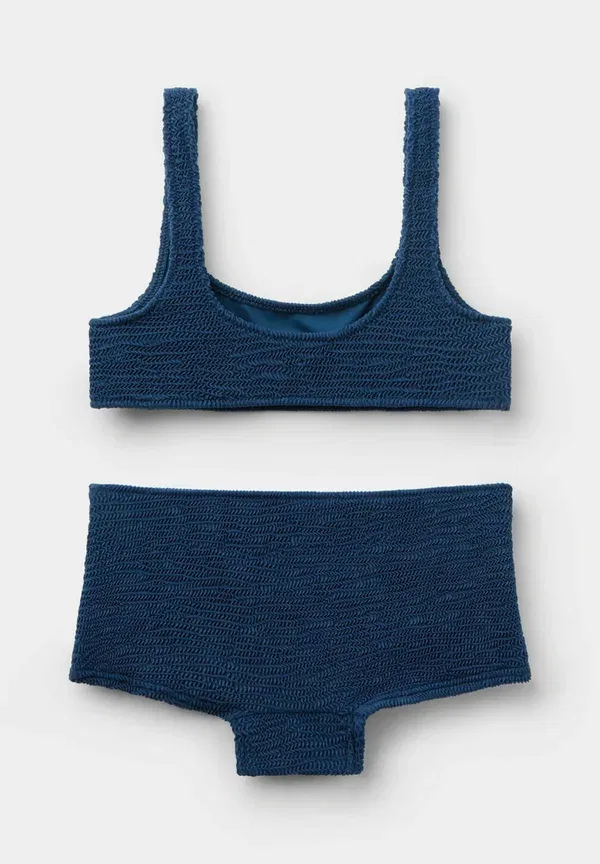Купальник бикини Crinkle waves set Calzedonia, синий — фото 2