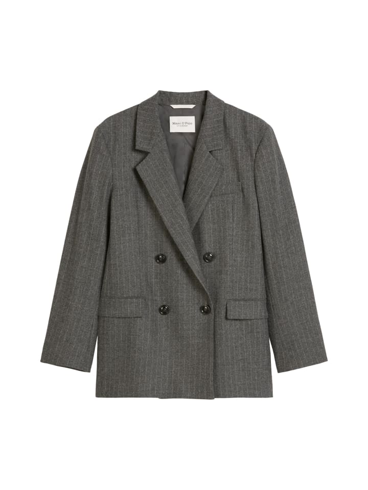 

Marc O'Polo Прямой пиджак в тонкую полоску, темно-серый