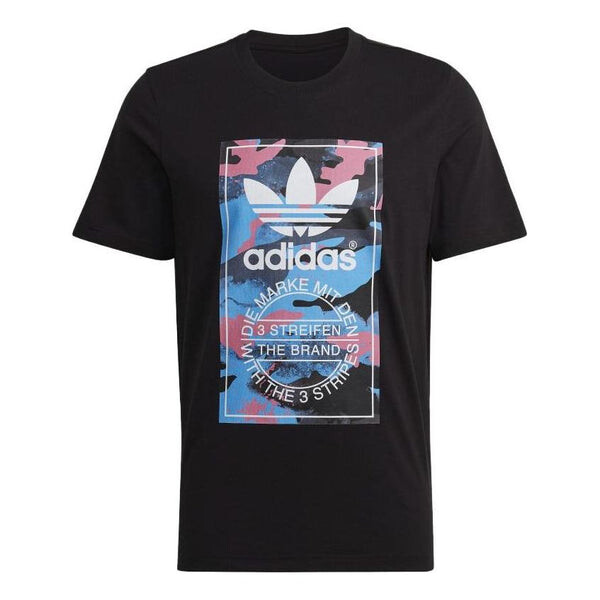 

Футболка оригинальная графическая камуфляжная футболка Adidas, черный