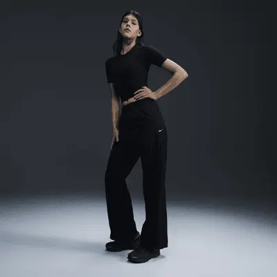 

Брюки Nike Windrunner, черный/белый