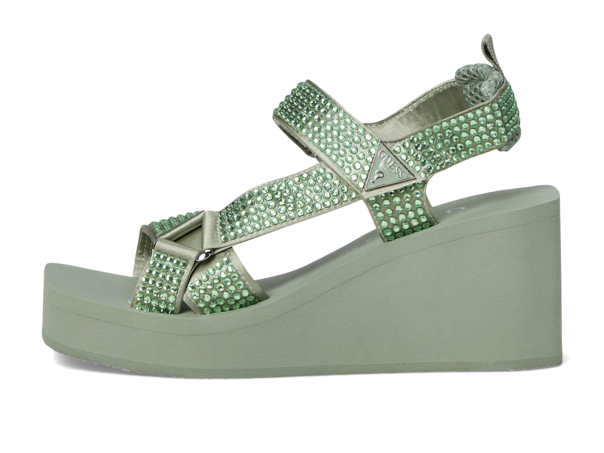Сандалии GUESS Dawsin, цвет Light Green — фото 4