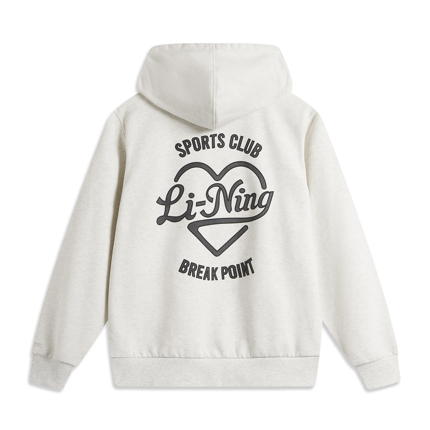

LINING Спортивная толстовка из коллекции Sports Life светло-серого меланжевого цвета