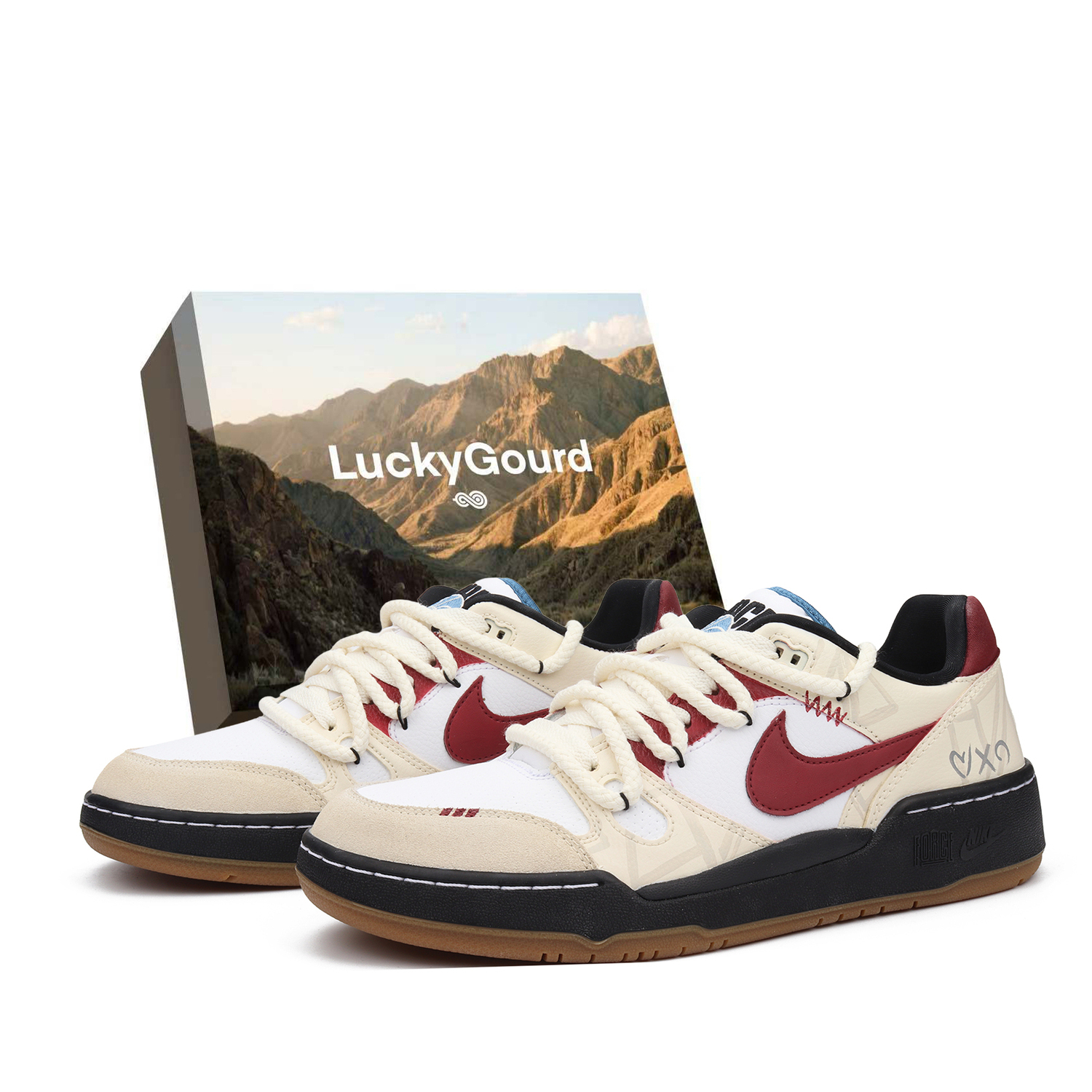 

Кроссовки low top skateboard мужские устойчивые к истиранию Nike, экрю