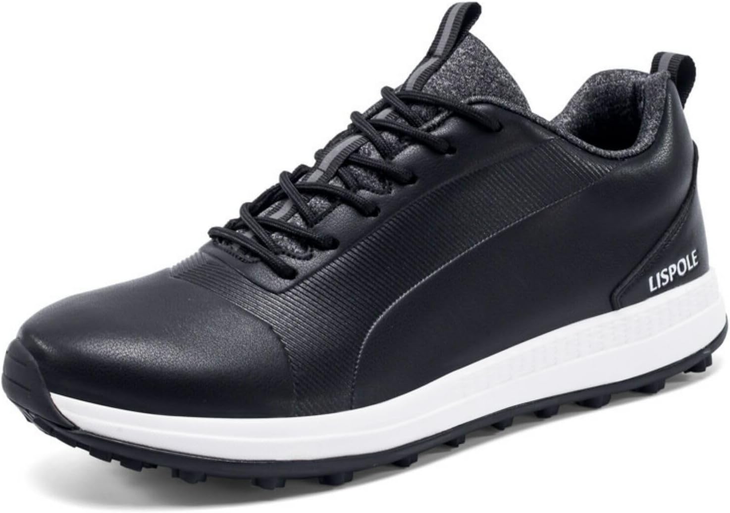 

Мужские гольф обувь с шипами, нескользящие, для занятий гольфом на открытом воздухе, классические кроссовки для гольфа Qz-Itry, черный