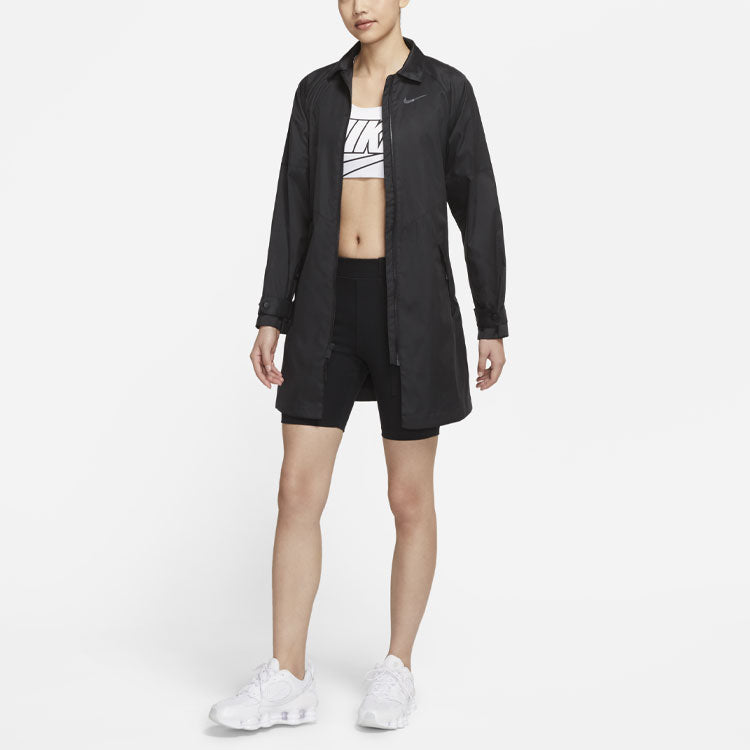Футболка (WMNS) AS W Nike Sportswear TRND WVNS JKT Jacket WR TRNC Black — фото 2