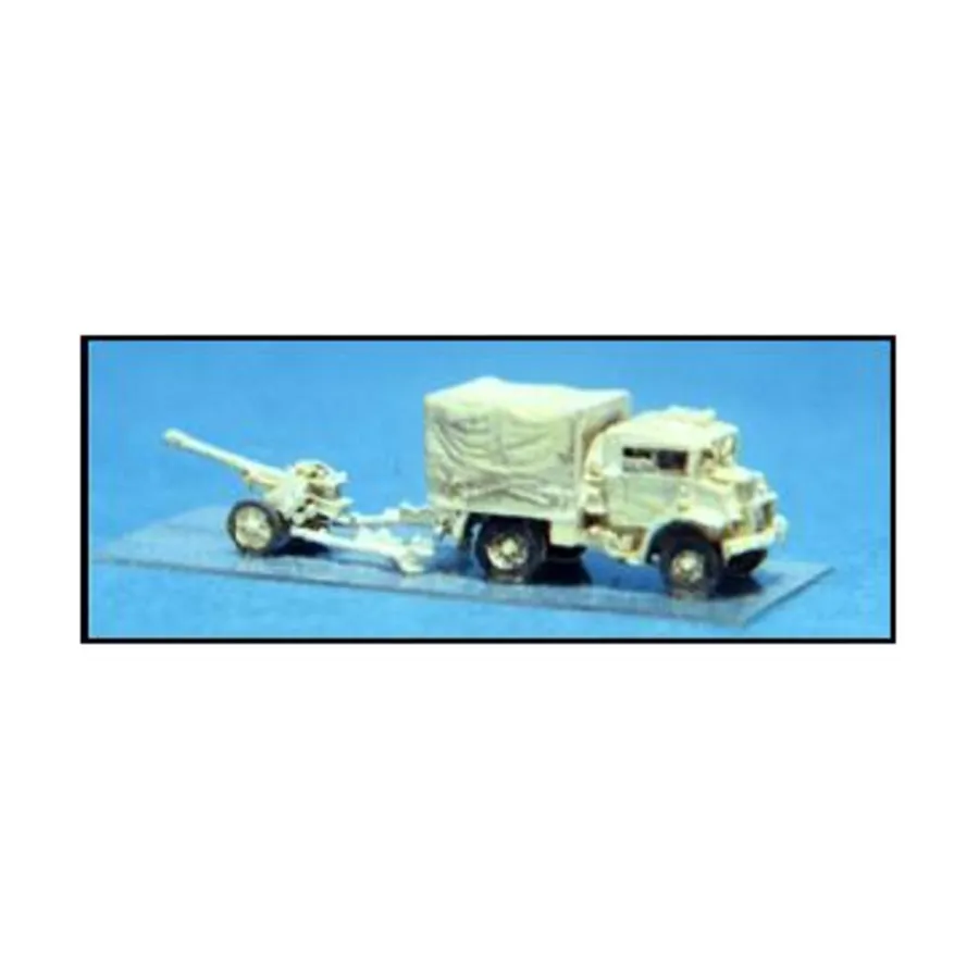 

6-фунтовые противотанковые пушки с расчетом и тягачами, WWII Micro Armour - United Kingdom - Self-Propelled and Towed Guns (1:285)