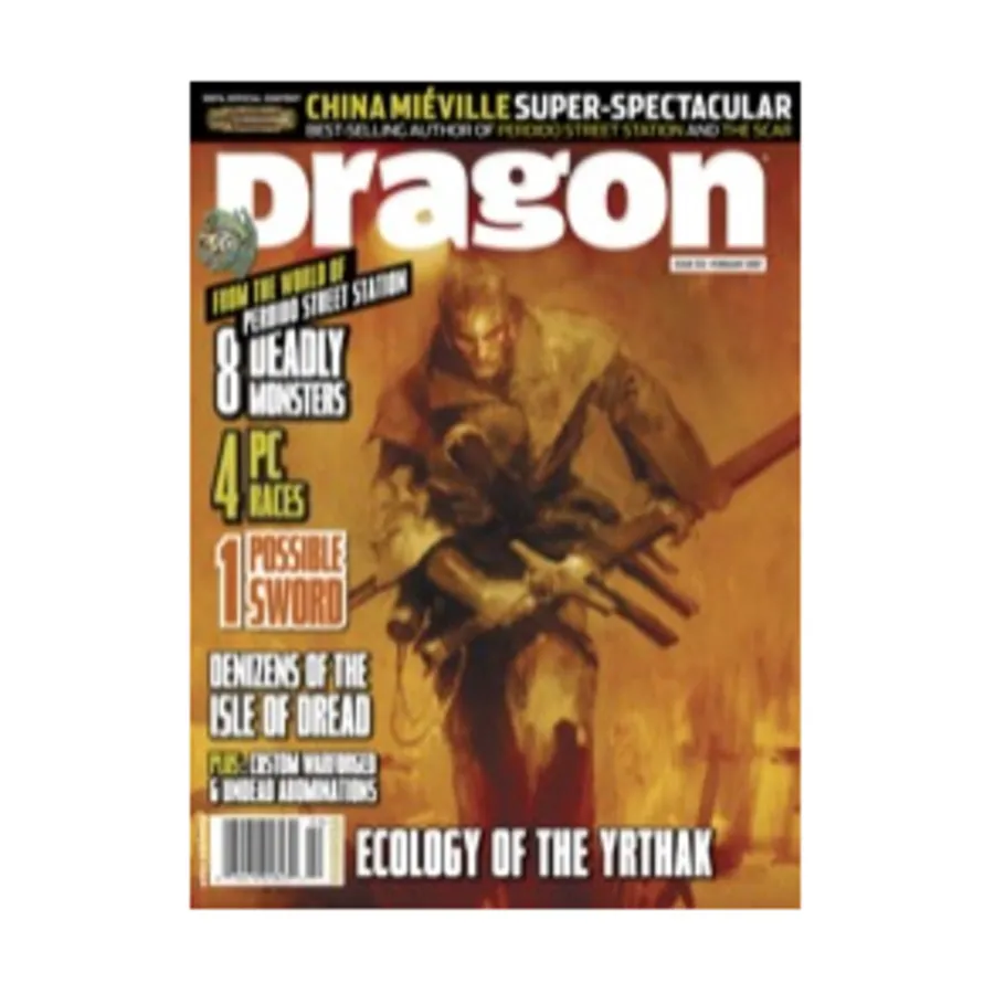 

Журнал #352 "Denizens of the Isle of Dread World of Perdido Street Station", Dragon Magazine #301 - #359