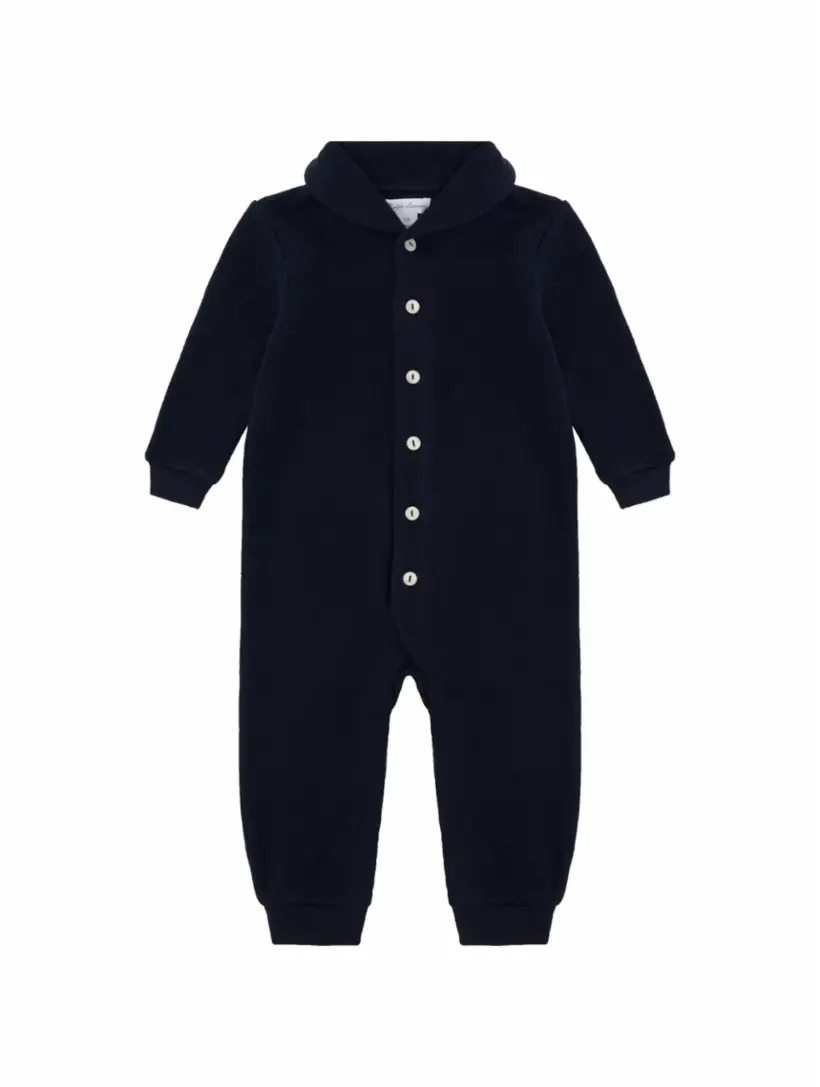 

Хлопковое боди с логотипом Ralph Lauren, тёмно-синий
