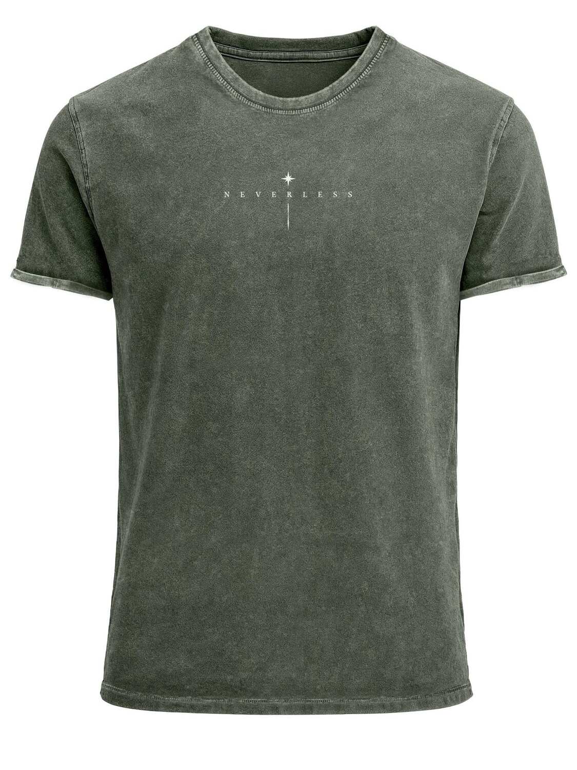 

Neverless Футболка 'Spiritual Awareness' в оливковом цвете