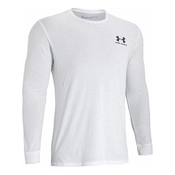 

Футболка sportstyle left chest long sleeve t-shirt 'white' Under Armour, белый