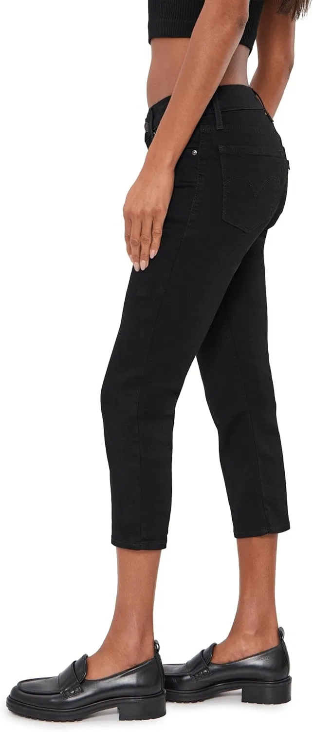 Джинсы капри Levi's, Soft Black — фото 3
