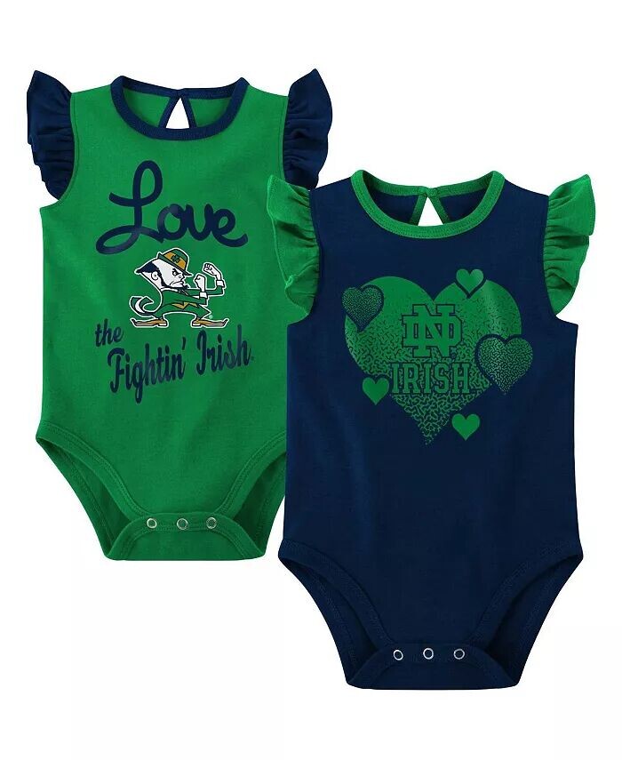 

Комплект из 2 боди для девочек темно-синий, зеленый Notre Dame Fighting Irish Spread the Love Outerstuff