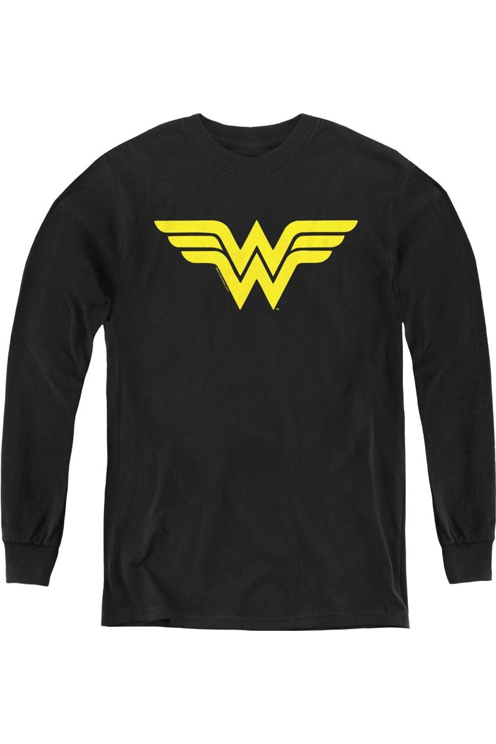 

Футболка с длинным рукавом и логотипом Wonder Woman от DC Comics для детей Gildan, черный