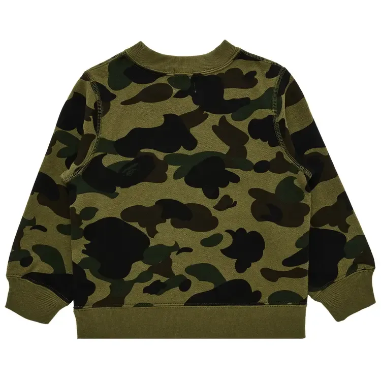 Свитшот BAPE 1St Camo College Crewneck 'Green' — фото 2