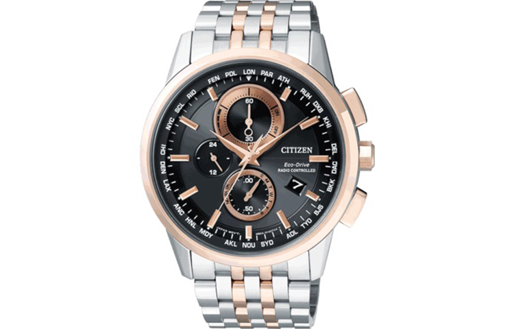 

CITIZEN Часы Ecology Drive Collection Solar Quartz Movement Stainless Steel Strap Watch Men's Watch Black Dial AT8116 65E