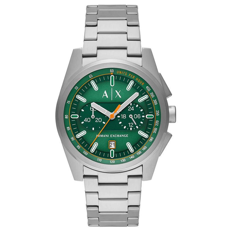 

ARMANI EXCHANGE Часы Round Face 42mm, Green Dial