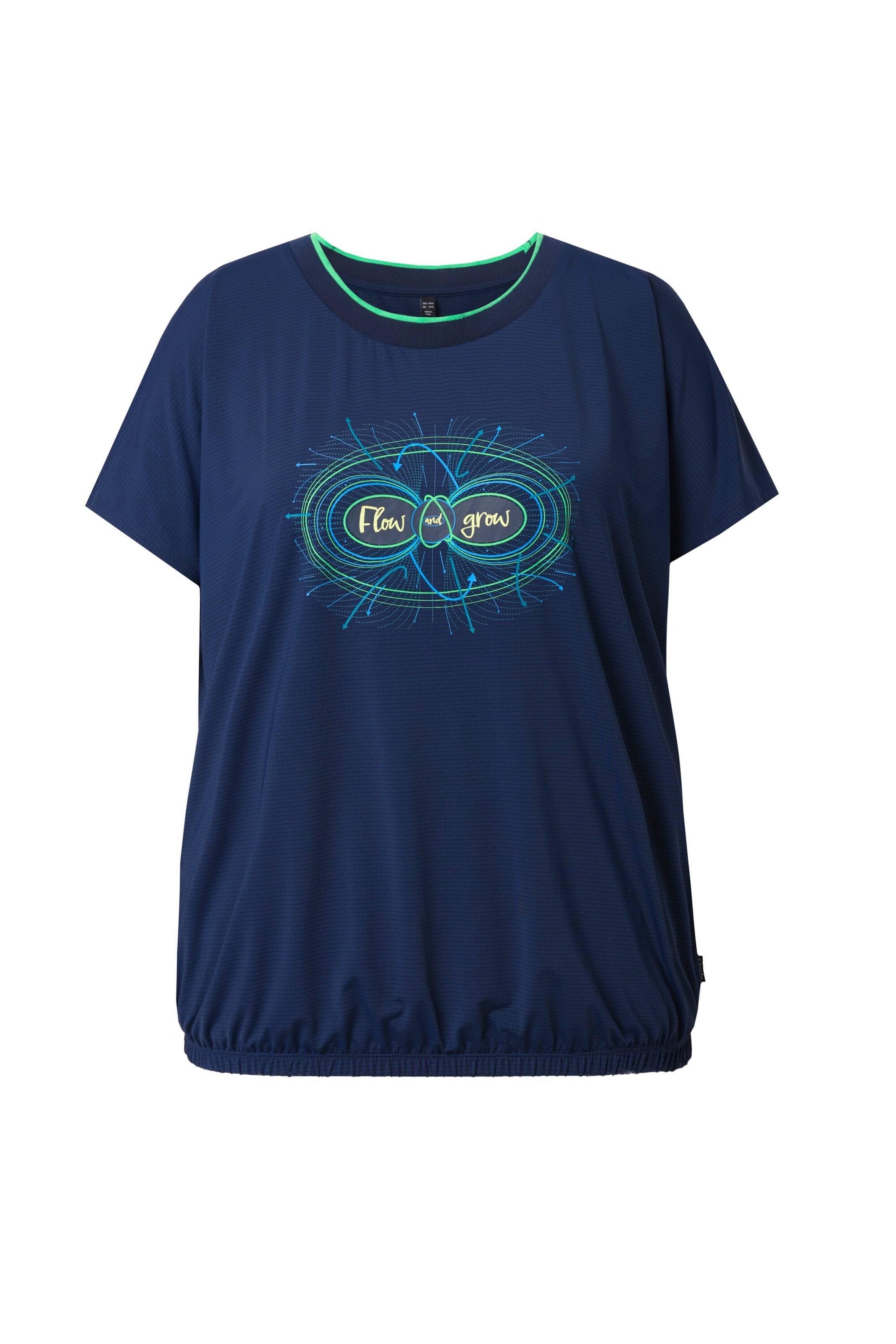 

Ulla Popken Футболка для тренировок в цвете Night Blue, Azure