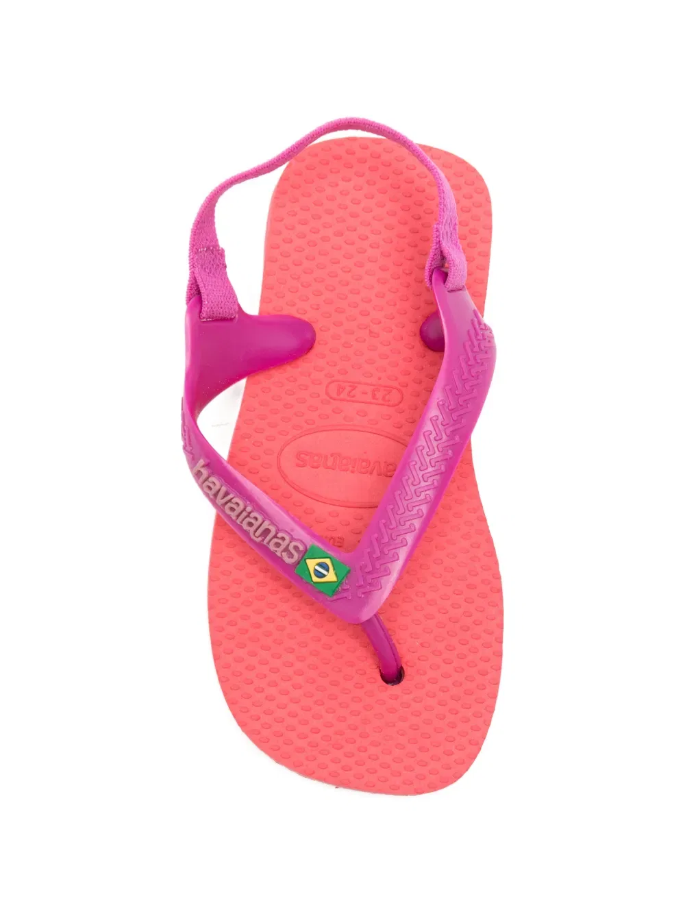 Сандалии с открытой пяткой и логотипом Havaianas Kids, розовый — фото 3