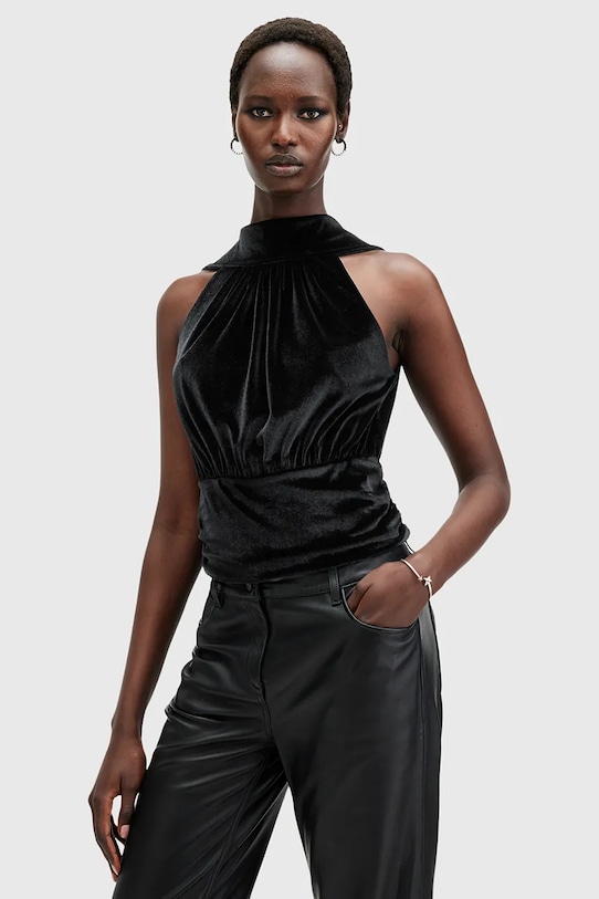 

Вельветовая блузка BELLATRIX Allsaints, черный