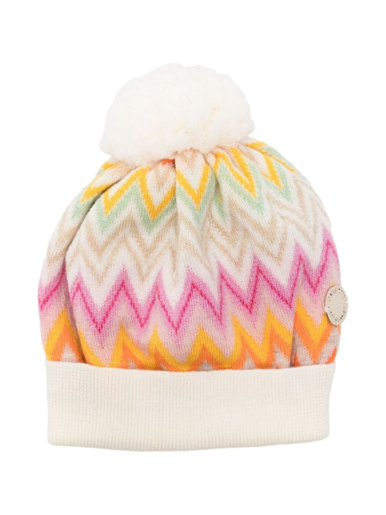 

Missoni Kids шапка из шерсти с узорчатым жаккардом, белый