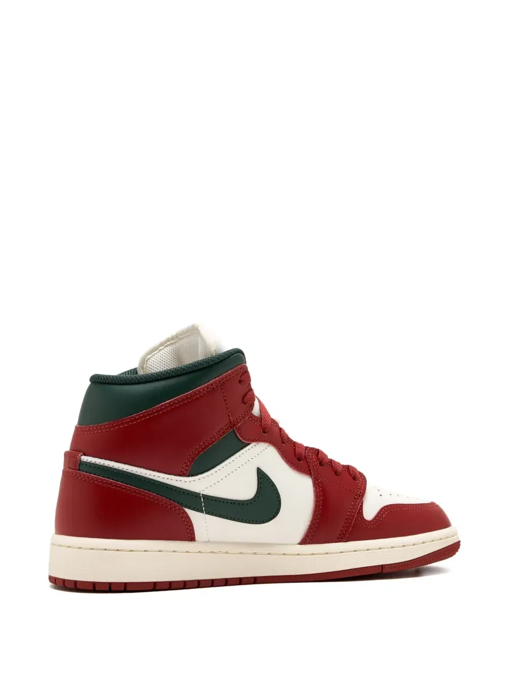Кроссовки Jordan 1 Mid Nike, бордовый — фото 3