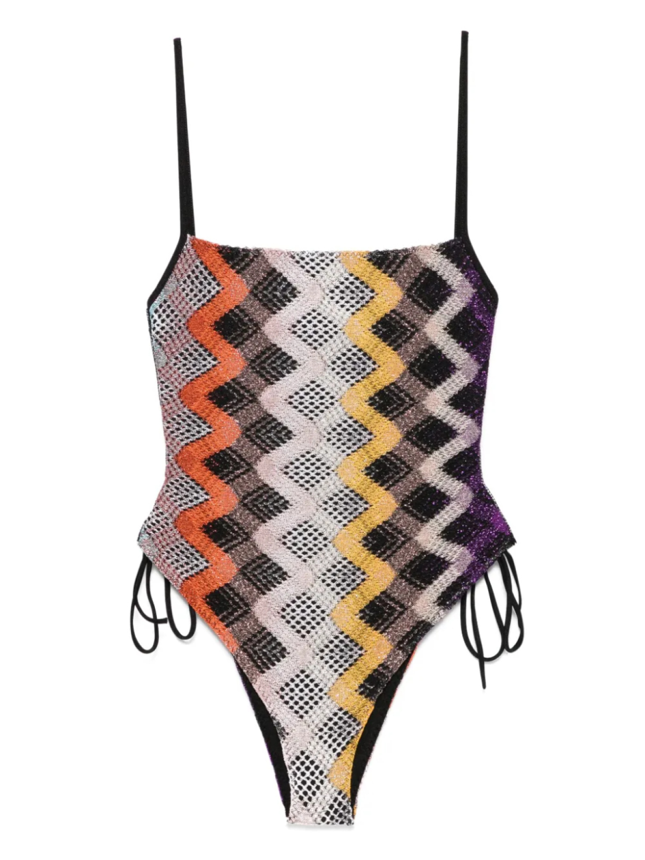 

Купальник с зигзагообразным узором Missoni, черный