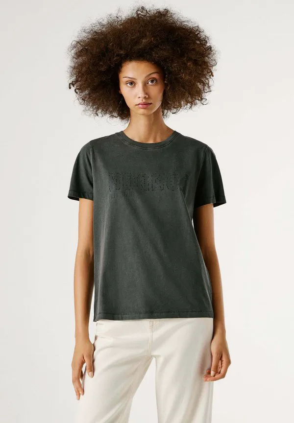 

Базовая футболка с принтом «бенина» Pepe Jeans, Washed Black, Черный, Базовая футболка с принтом «бенина» Pepe Jeans, Washed Black