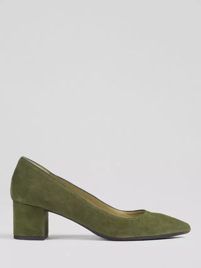 

Туфли-лодочки L.K.Bennett Clara Suede Closed Pointed, хаки