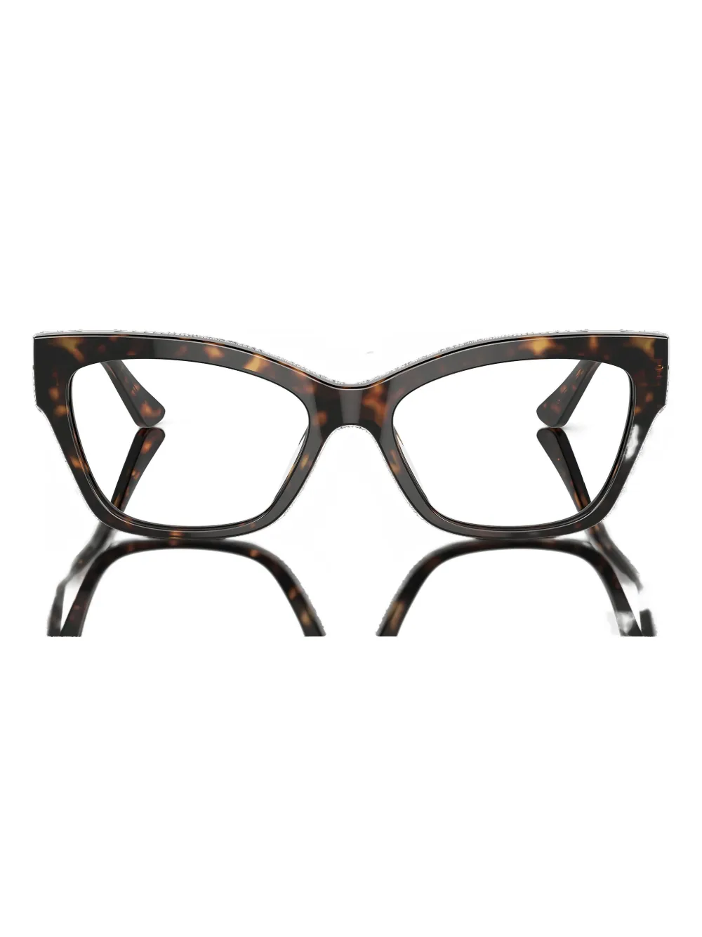

Очки «кошачий глаз» в черепаховой оправе Vogue Eyewear, коричневый