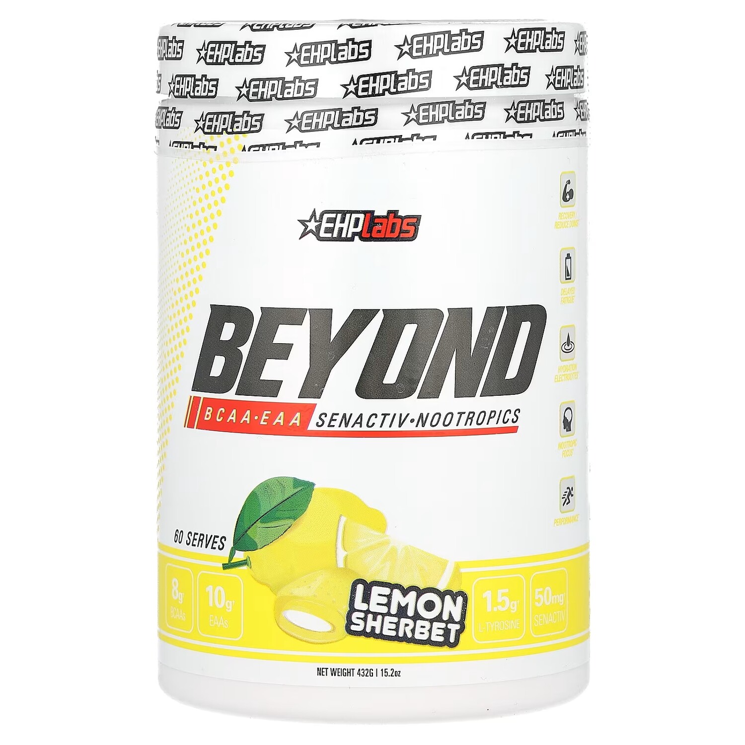 

EHPlabs Beyond BCAA + EAA Лимонный шербет 15,2 унции (432 г)