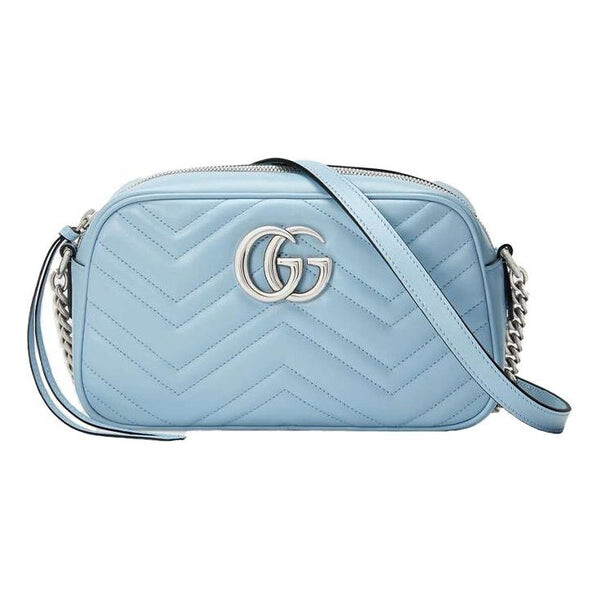 

Сумка gg marmont series bag small-size blue Gucci, голубой