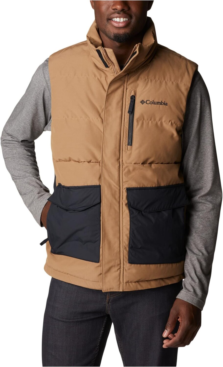 

Утепленный жилет Columbia Marquam Peak Fusion Vest, цвет Delta/Black