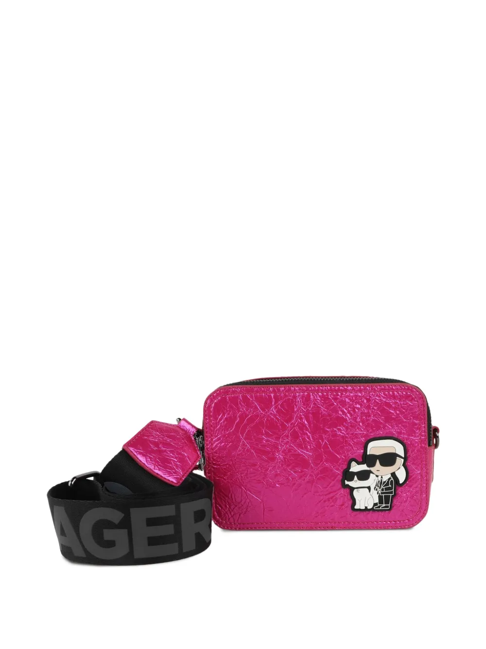 

Сумка через плечо с жатым эффектом KARL LAGERFELD KIDS, розовый